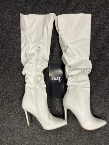 Essex Glam, white synthetic leather PU, 37, new